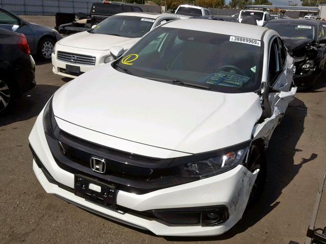 2HGFC2F81KH538779 - 2019 HONDA CIVIC SPOR WHITE photo 2