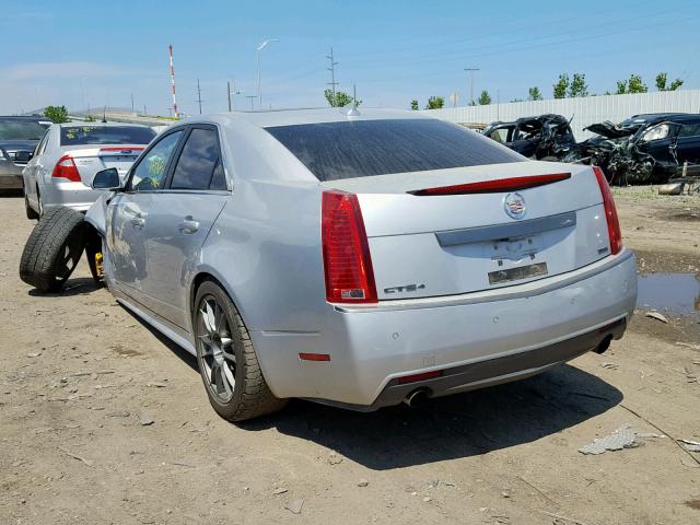 1G6DS5ED7B0159107 - 2011 CADILLAC CTS PREMIU SILVER photo 3