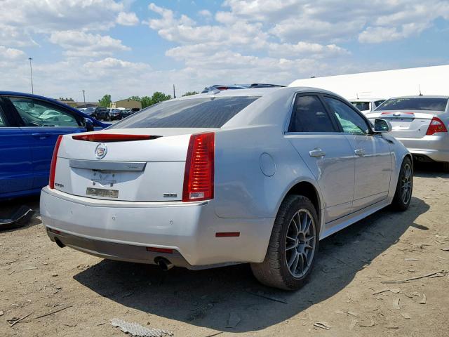 1G6DS5ED7B0159107 - 2011 CADILLAC CTS PREMIU SILVER photo 4