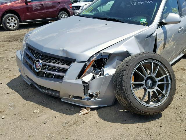 1G6DS5ED7B0159107 - 2011 CADILLAC CTS PREMIU SILVER photo 9