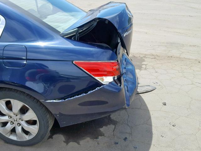 1HGCP26889A001648 - 2009 HONDA ACCORD EXL BLUE photo 9