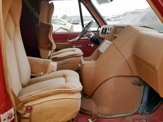 CGD15A4143087 - 1980 CHEVROLET G10 RED photo 5