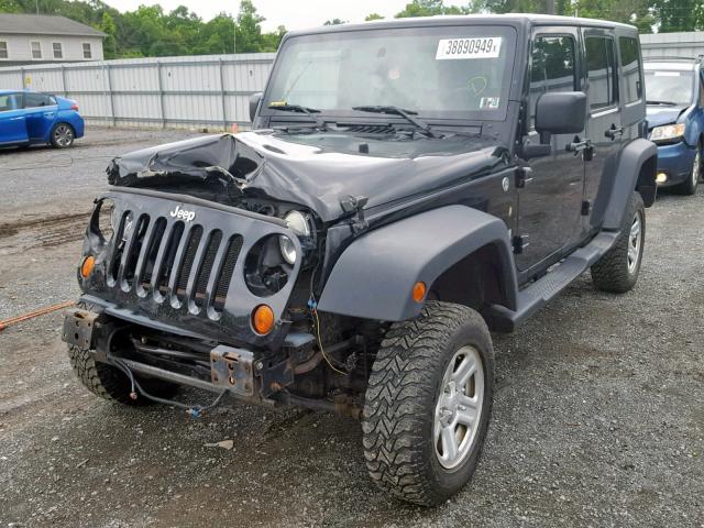 1J4GA39127L101133 - 2007 JEEP WRANGLER X BLACK photo 2