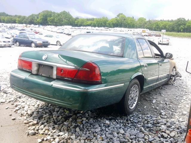 2MEFM74W91X664224 - 2001 MERCURY GRAND MARQ GREEN photo 4