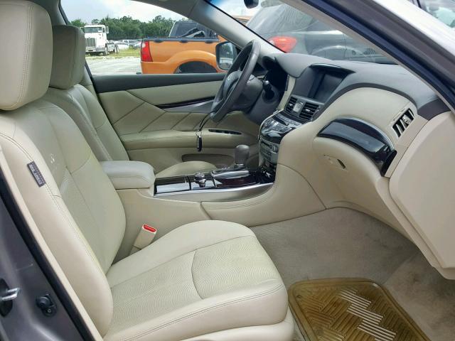 JN1BY1AP2BM324570 - 2011 INFINITI M37 GRAY photo 5