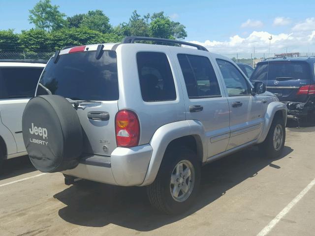 1J4GL58K23W591159 - 2003 JEEP LIBERTY LI SILVER photo 4