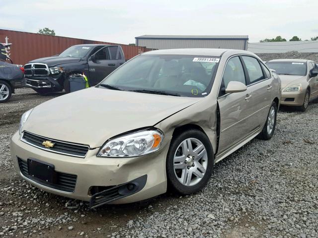 2G1WC57M591151823 - 2009 CHEVROLET IMPALA 2LT BEIGE photo 2