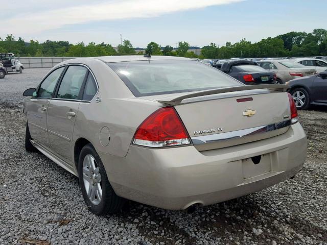 2G1WC57M591151823 - 2009 CHEVROLET IMPALA 2LT BEIGE photo 3