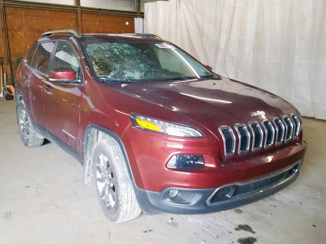 1C4PJMDB3JD608538 - 2018 JEEP CHEROKEE L MAROON photo 1