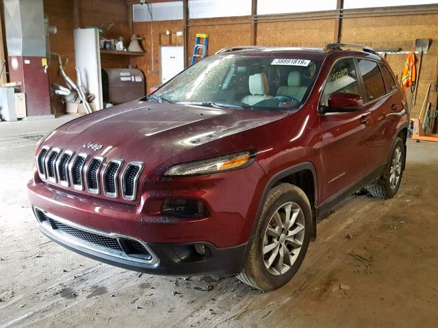 1C4PJMDB3JD608538 - 2018 JEEP CHEROKEE L MAROON photo 2