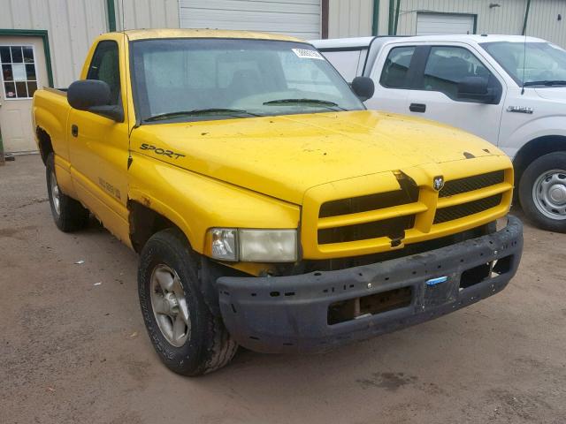 1B7HC1628YS526544 - 2003 DODGE RAM 100 YELLOW photo 1