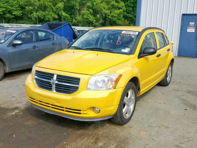 1B3HB48B47D536657 - 2007 DODGE CALIBER SX YELLOW photo 2