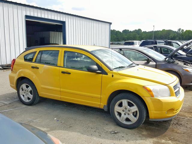 1B3HB48B47D536657 - 2007 DODGE CALIBER SX YELLOW photo 9