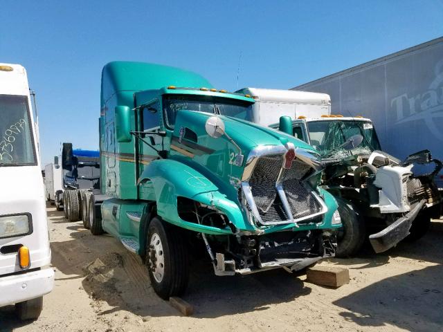 1XKAD49X7BJ289556 - 2011 KENWORTH CONSTRUCTI GREEN photo 1