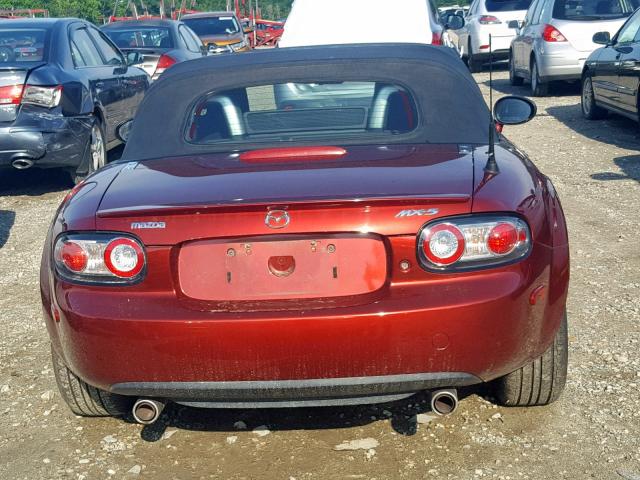 JM1NC25F070130893 - 2007 MAZDA MX-5 MIATA RED photo 6