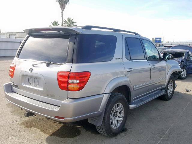 5TDBT48A72S081731 - 2002 TOYOTA SEQUOIA LI SILVER photo 4