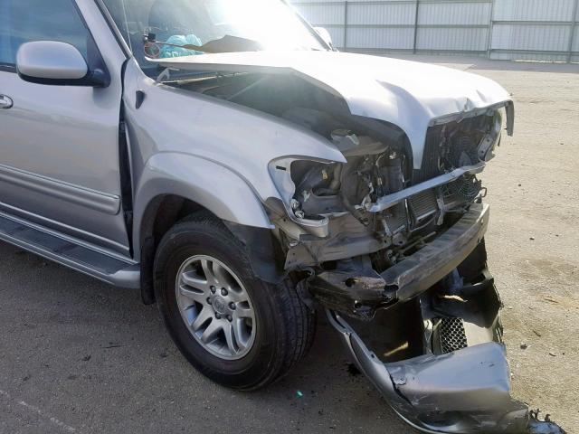 5TDBT48A72S081731 - 2002 TOYOTA SEQUOIA LI SILVER photo 9