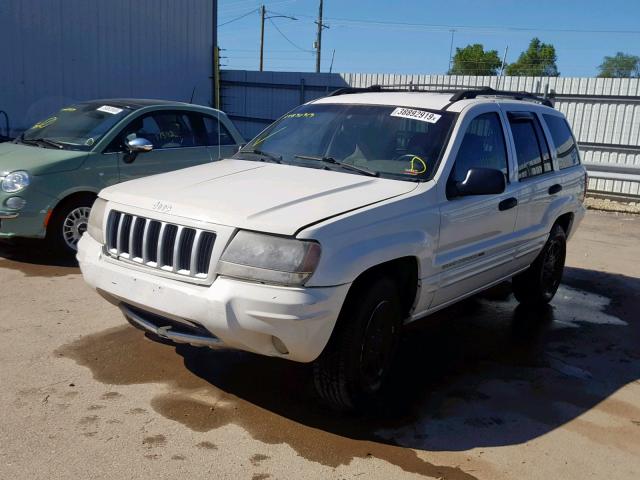 1J4GX48S14C321485 - 2004 JEEP GRAND CHER WHITE photo 2