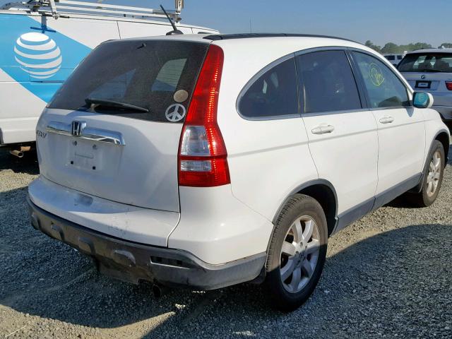 JHLRE48768C070309 - 2008 HONDA CR-V EXL WHITE photo 4