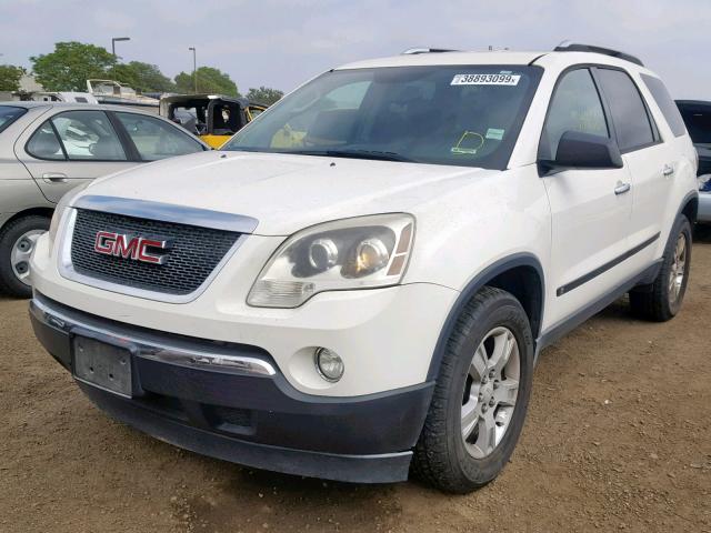 1GKER13D59J102194 - 2009 GMC ACADIA SLE WHITE photo 2