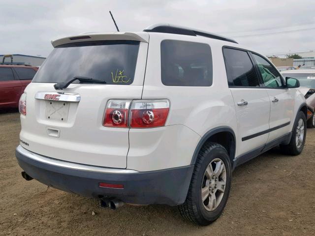 1GKER13D59J102194 - 2009 GMC ACADIA SLE WHITE photo 4