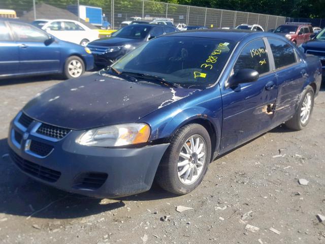 1B3EL46R06N207219 - 2006 DODGE STRATUS SX BLUE photo 2