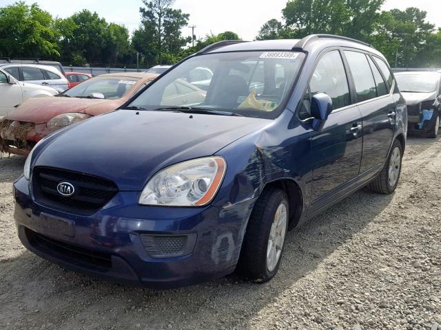 KNAFG526487146888 - 2008 KIA RONDO LX BLUE photo 2