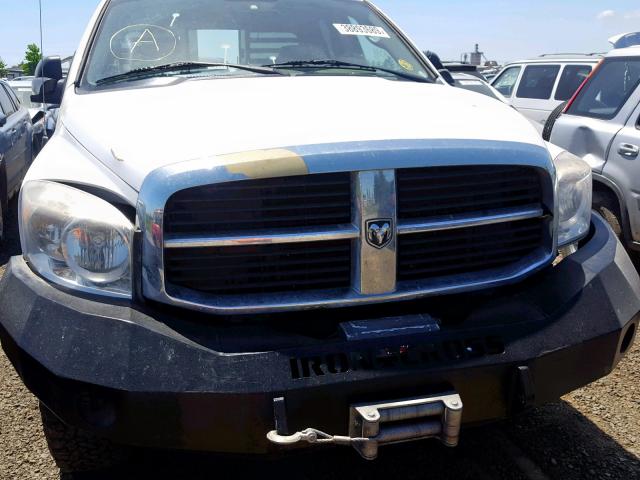 3D7KS28C37G758293 - 2007 DODGE RAM 2500 S თეთრი ფოტო 9