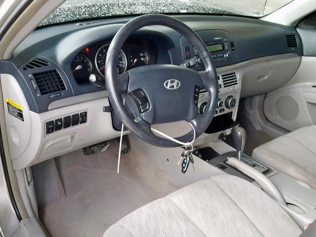 KMHET46CX6A115760 - 2006 HYUNDAI SONATA GL GRAY photo 9