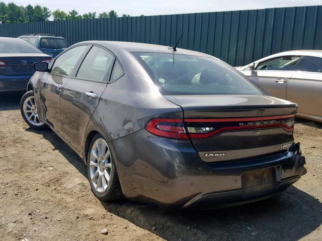 1C3CDFCB7FD345789 - 2015 DODGE DART LIMIT GRAY photo 3