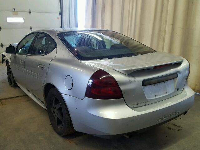 2G2WP522941145456 - 2004 PONTIAC GRAND PRIX ვერცხლისფერი ფოტო 3