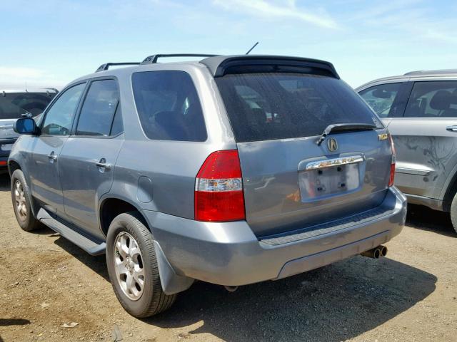 2HNYD18881H543210 - 2001 ACURA MDX TOURIN GRAY photo 3