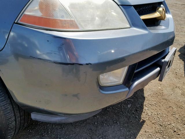 2HNYD18881H543210 - 2001 ACURA MDX TOURIN GRAY photo 9