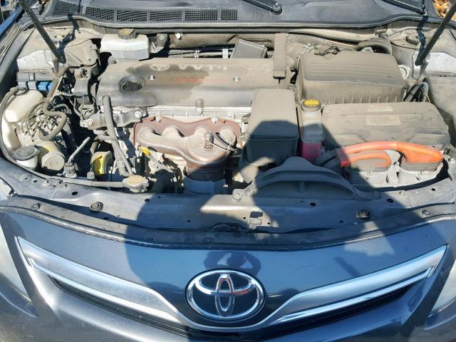 4T1BB3EK2BU138872 - 2011 TOYOTA CAMRY HYBR GRAY photo 7