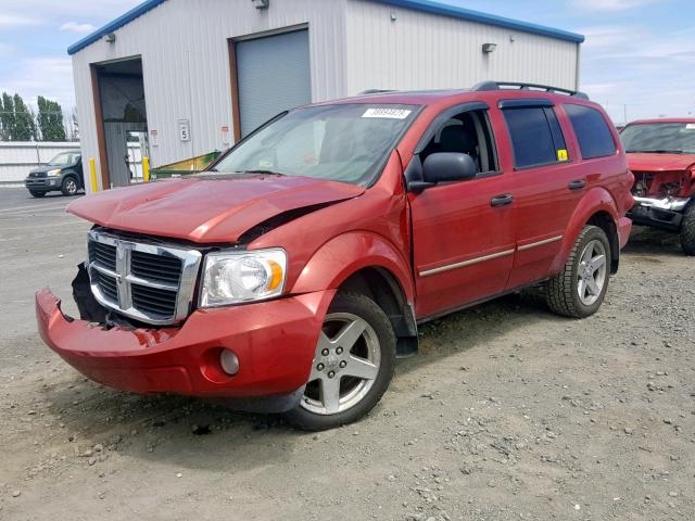 1D8HB48P59F706625 - 2009 DODGE DURANGO SL RED photo 2