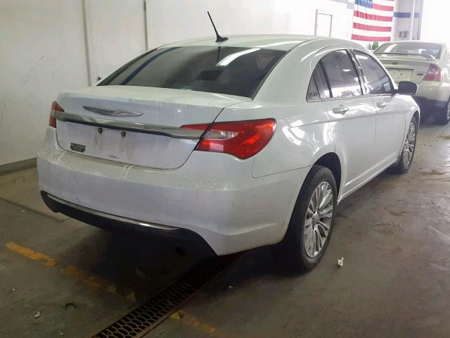 1C3CCBAB1CN104458 - 2012 CHRYSLER 200 LX WHITE photo 4