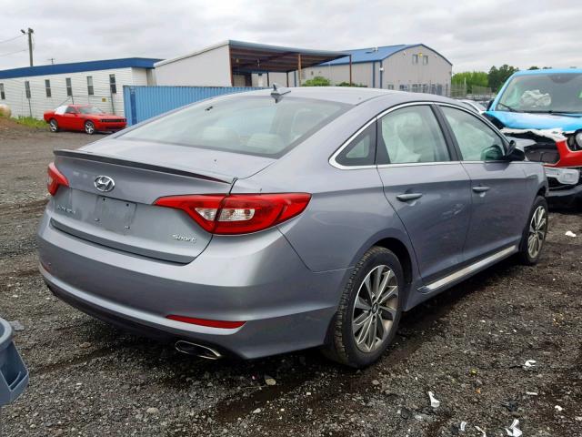 5NPE34AFXGH261298 - 2016 HYUNDAI SONATA SPO SILVER photo 4