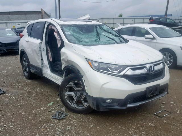 5J6RW2H87JL006349 - 2018 HONDA CR-V EXL WHITE photo 1