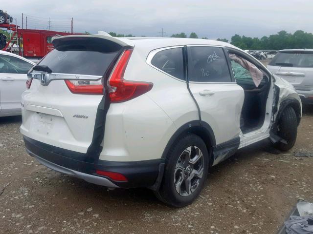 5J6RW2H87JL006349 - 2018 HONDA CR-V EXL WHITE photo 4