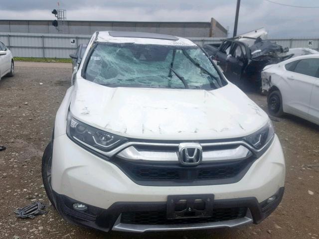 5J6RW2H87JL006349 - 2018 HONDA CR-V EXL WHITE photo 9