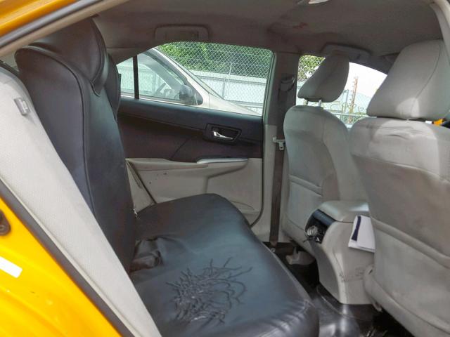 4T1BD1FKXDU084186 - 2013 TOYOTA CAMRY HYBR YELLOW photo 6