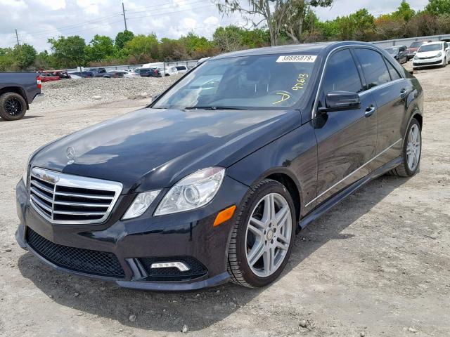 WDDHF7CB0AA215998 - 2010 MERCEDES-BENZ E 550 BLACK photo 2