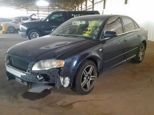 WAUAF78E98A045646 - 2008 AUDI A4 2.0T BLUE photo 2