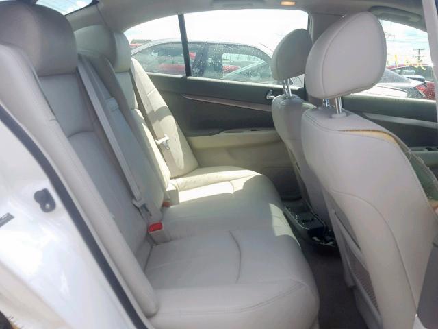 JN1CV6AR0FM524235 - 2015 INFINITI Q40 WHITE photo 6