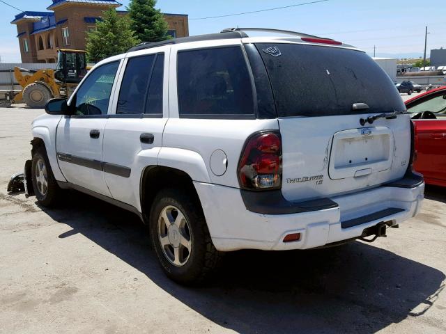 1GNDT13S652173990 - 2005 CHEVROLET TRAILBLAZE WHITE photo 3