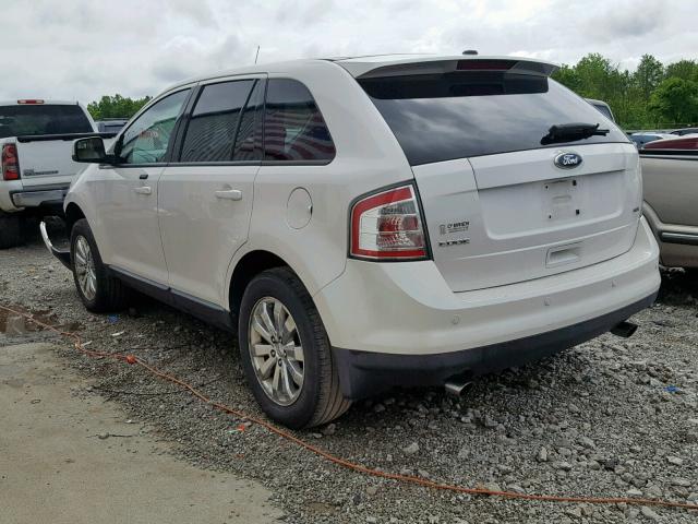 2FMDK3JC7ABB12568 - 2010 FORD EDGE SEL WHITE photo 3