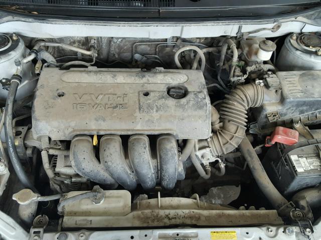 2T1KR32E25C480242 - 2005 TOYOTA COROLLA MA SILVER photo 7