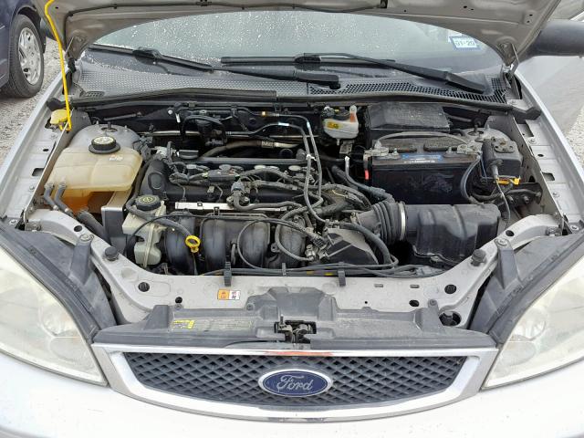 1FAFP34N17W220824 - 2007 FORD FOCUS ZX4 SILVER photo 7