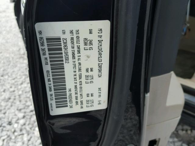 2C3KA63H16H535812 - 2006 CHRYSLER 300C BLACK photo 10