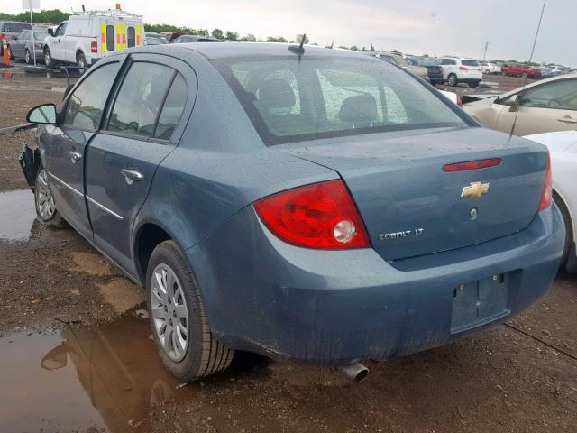 1G1AT58H697185977 - 2009 CHEVROLET COBALT LT GREEN photo 3